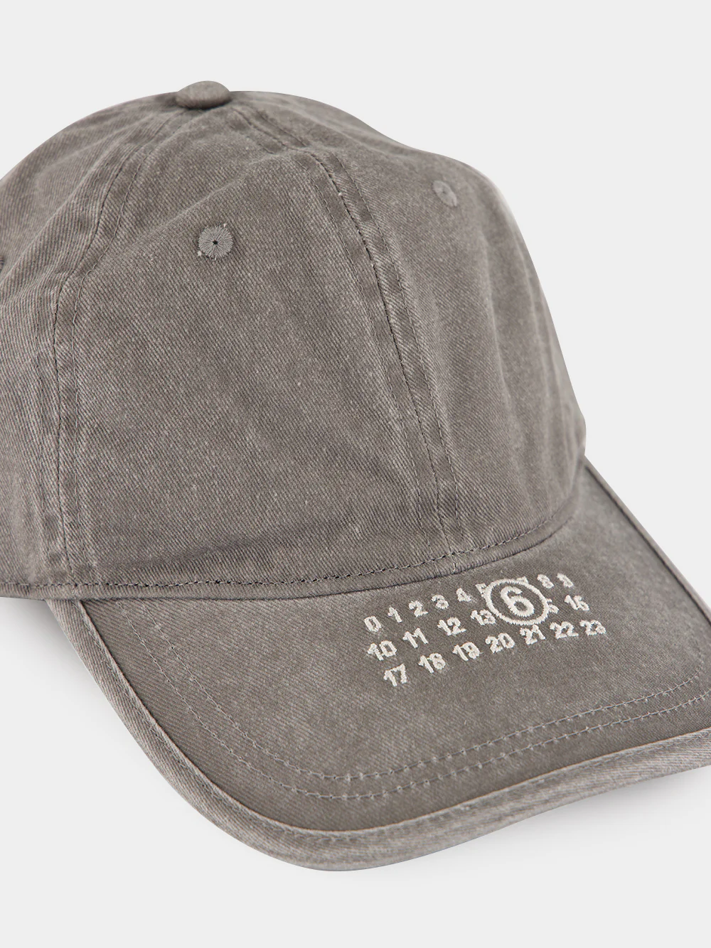 Grey Washed Cotton Label Cap - Image 3