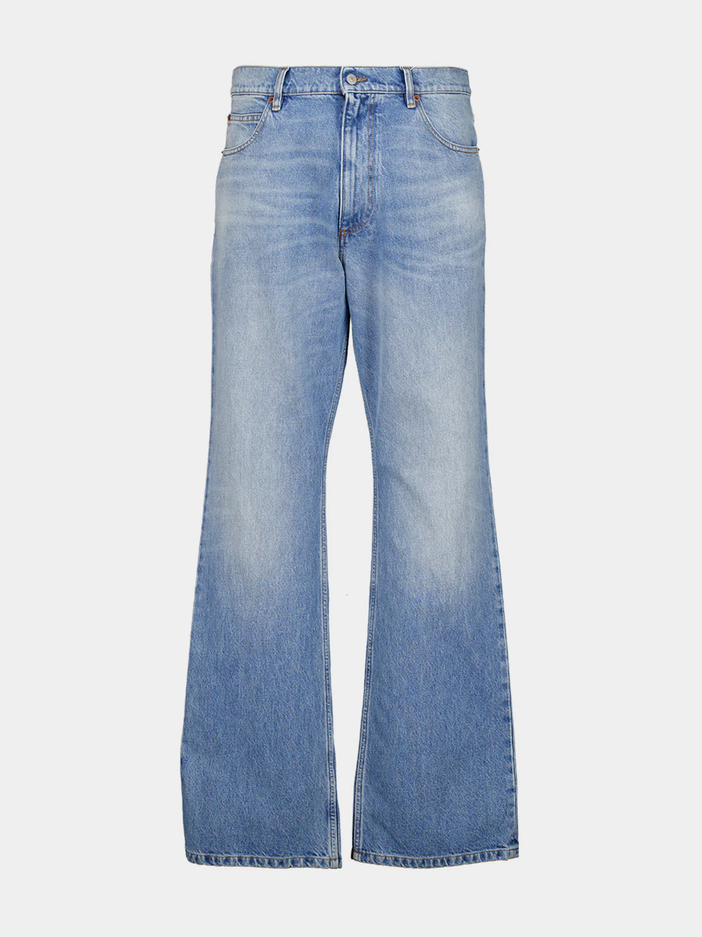 Light Blue Bootcut Denim Jeans - Image 2