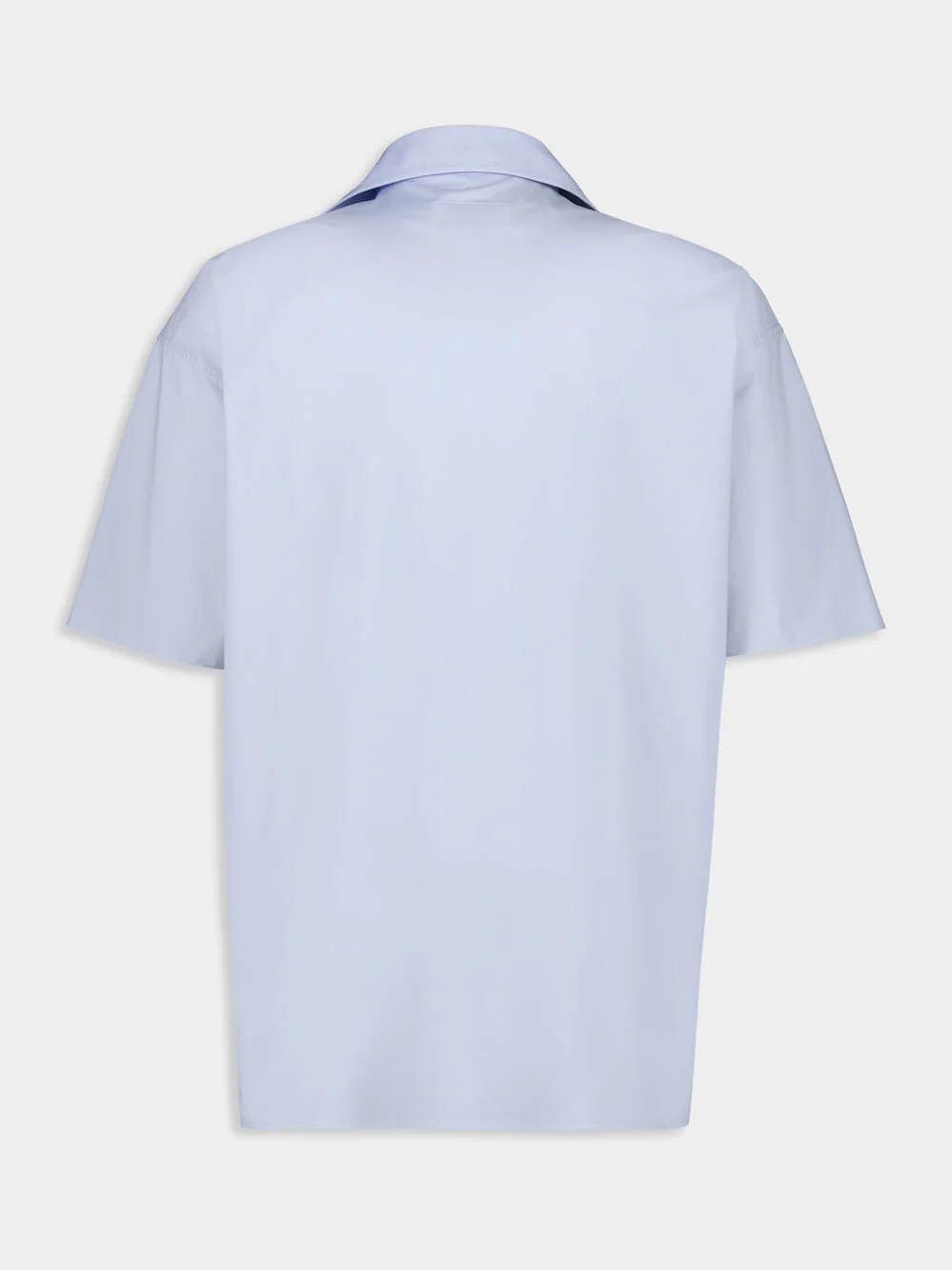 Light Blue Cotton Logo Shirt - Image 2