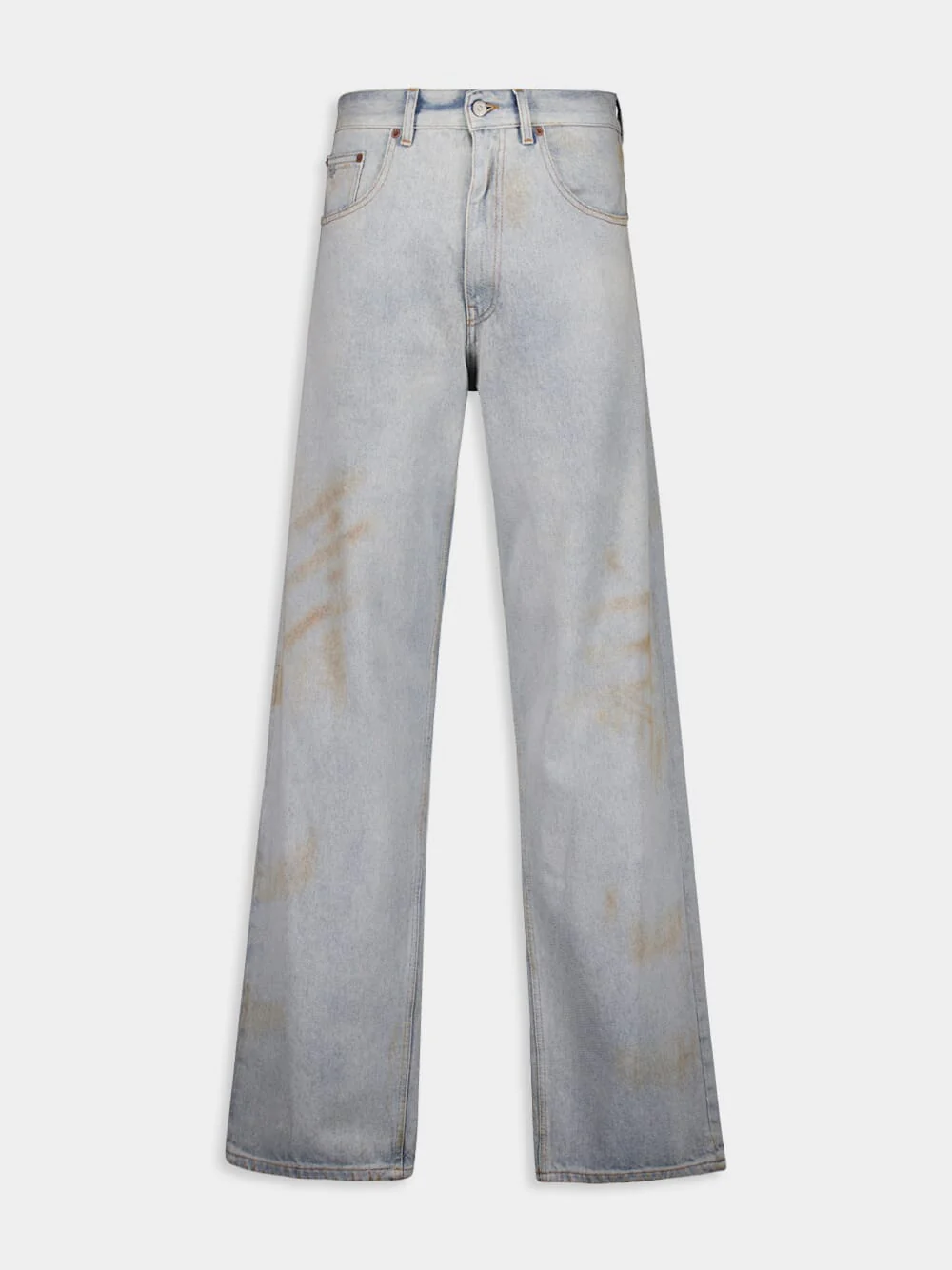 Light Blue Distressed Denim Jeans