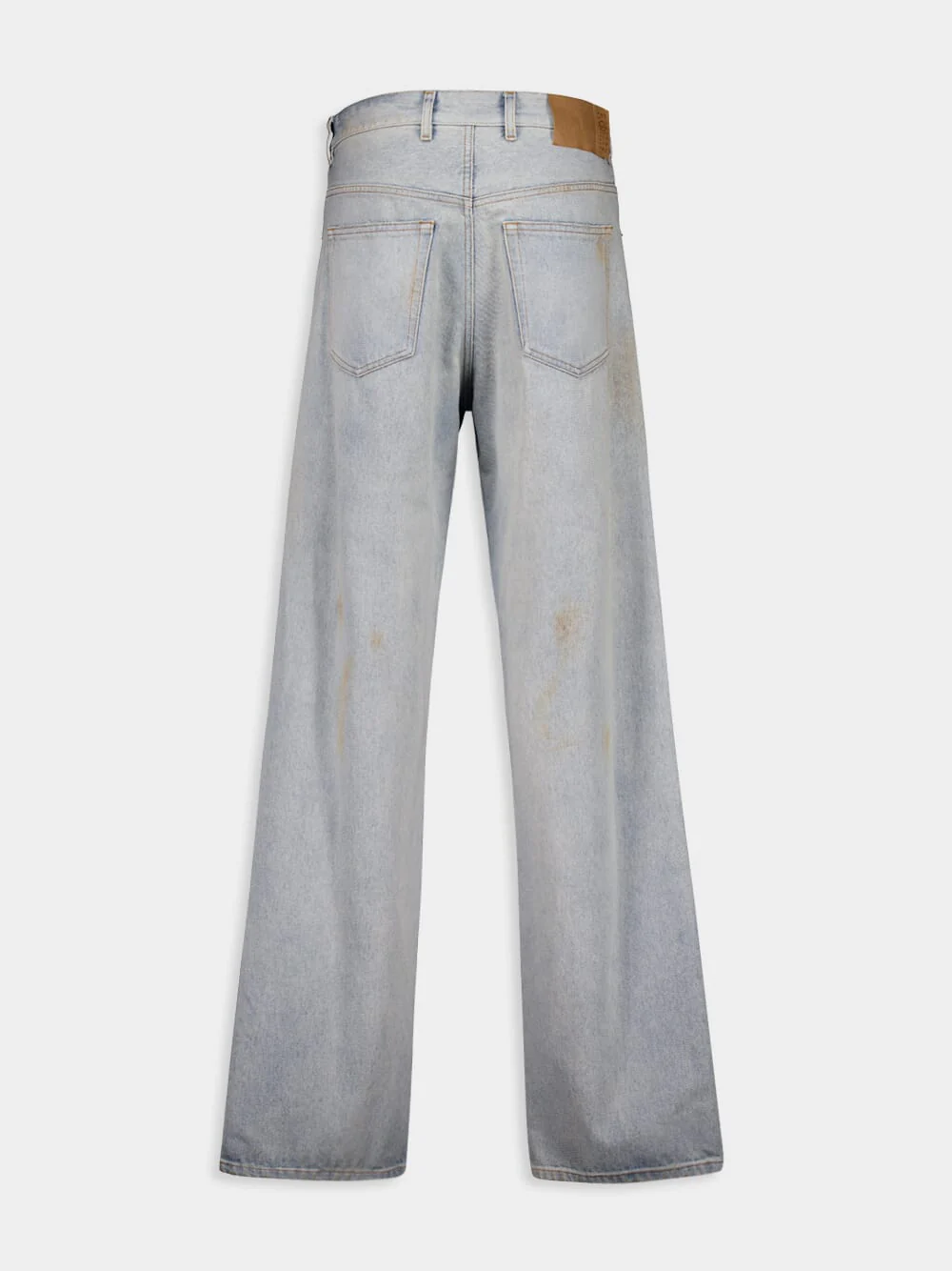 Light Blue Distressed Denim Jeans - Image 2
