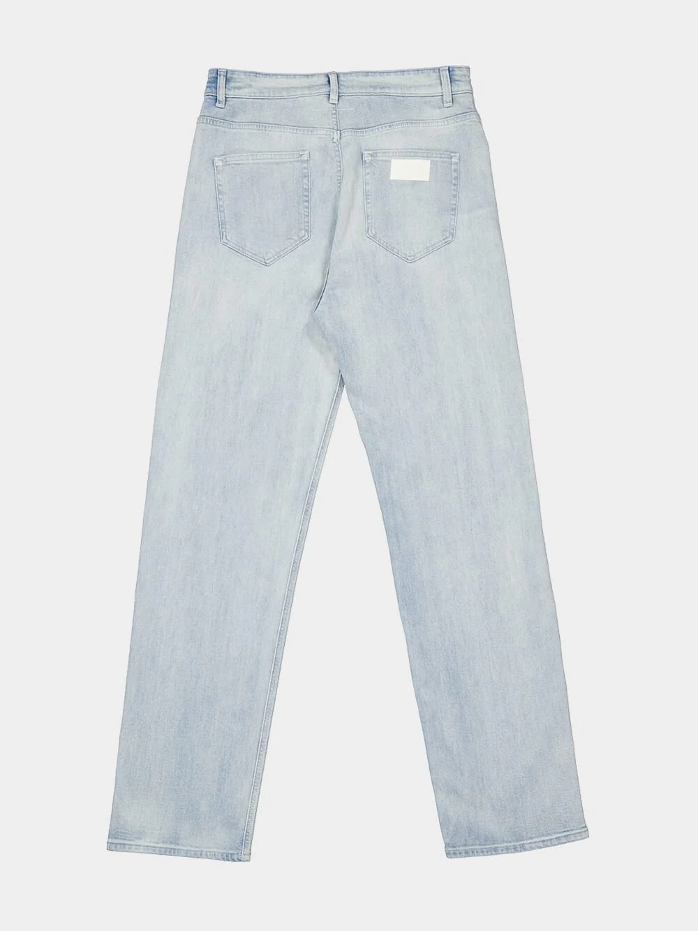 Light Blue Five-Pocket Cotton Jeans - Image 6