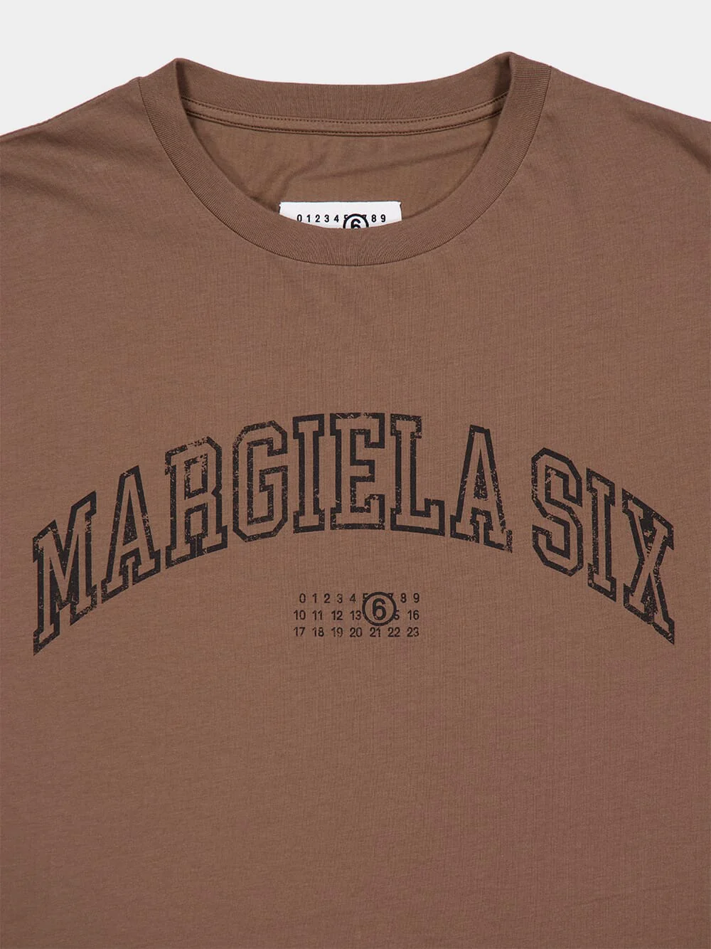 Light Brown Varsity Print T-Shirt - Image 3