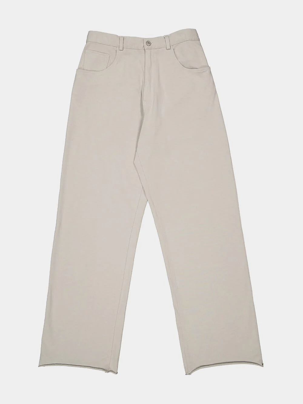 Light Grey Cotton Trousers - Image 5