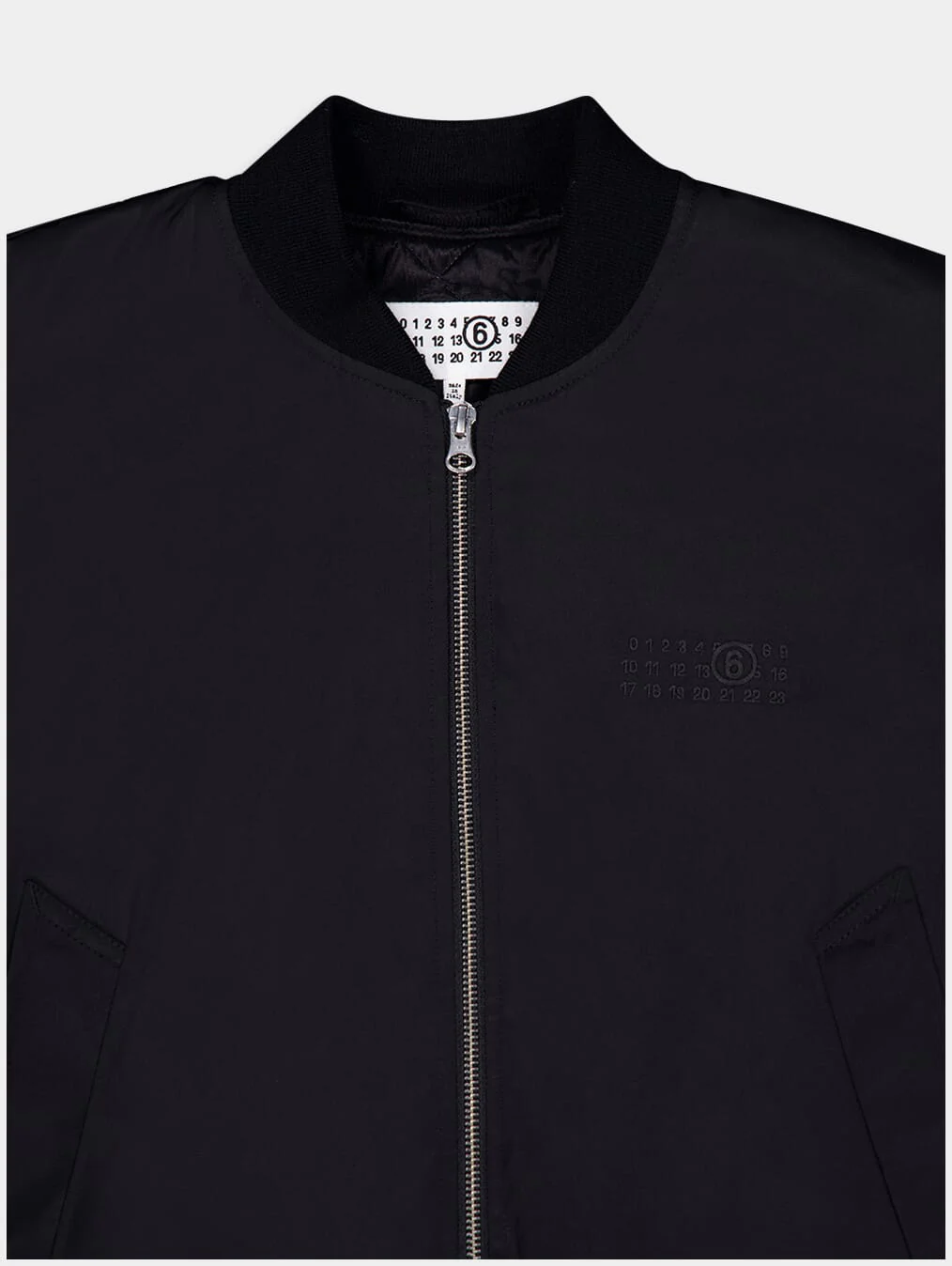 Logo-Embroidered Bomber Jacket with Zip - Image 3