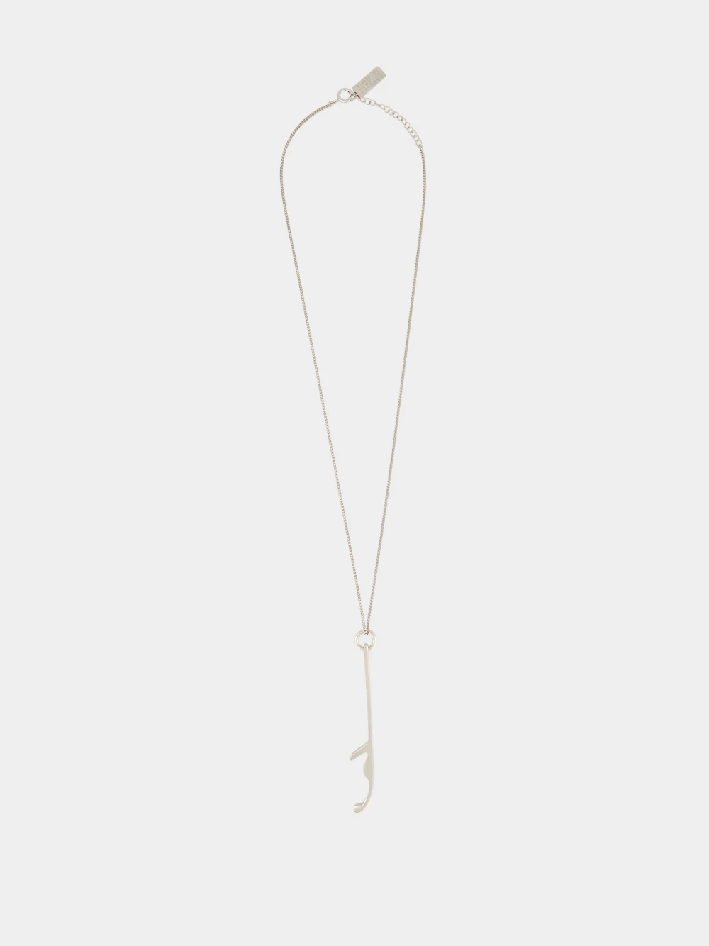 Silver Brass Bottle Opener Necklace