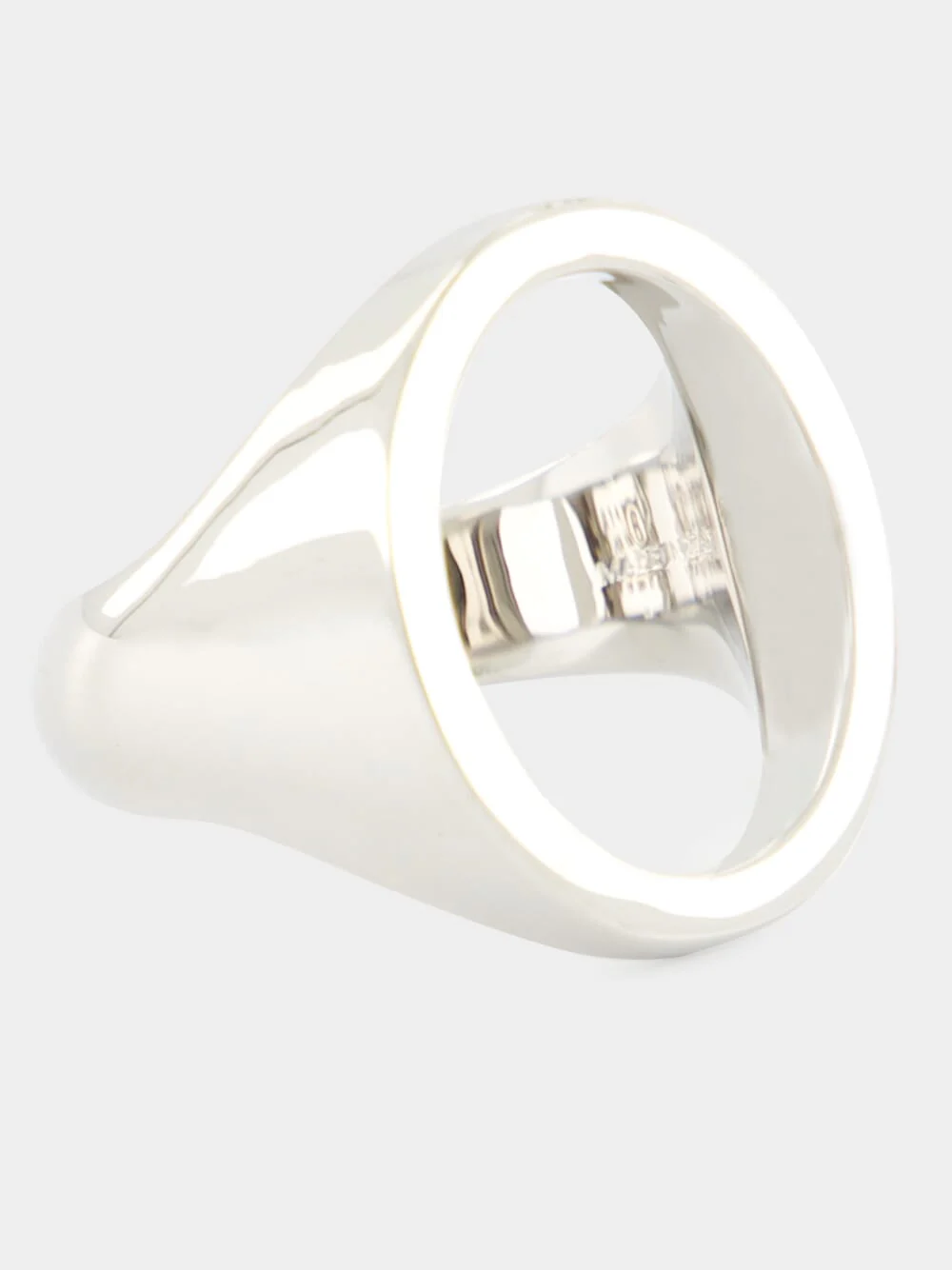 Polished Palladio Open Chevalière Ring - Image 2