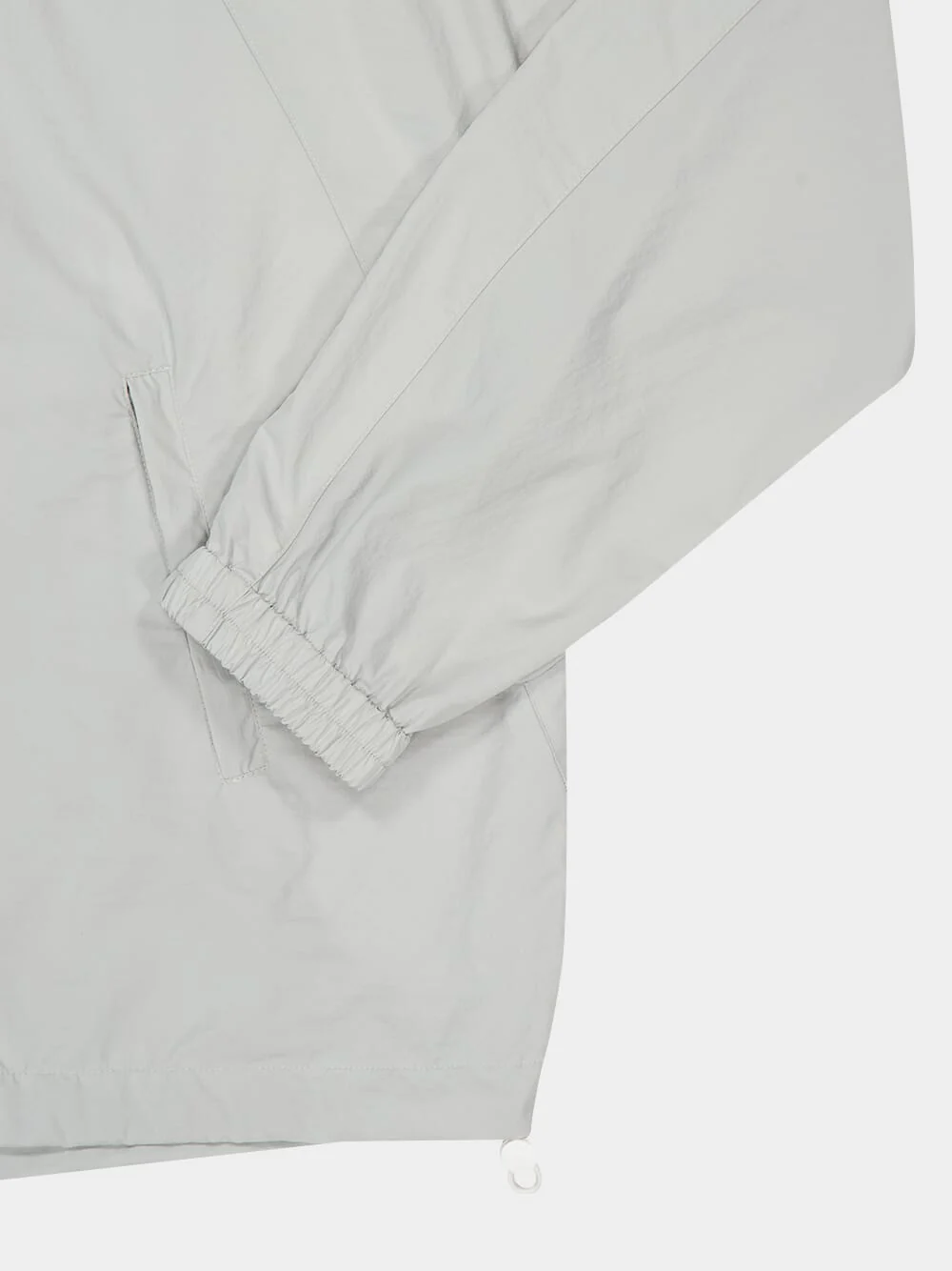 Sage Grey Nylon Windbreaker Jacket - Image 6