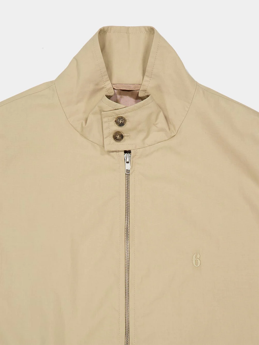 Sand Beige High-Neck Sport Jacket - Image 3
