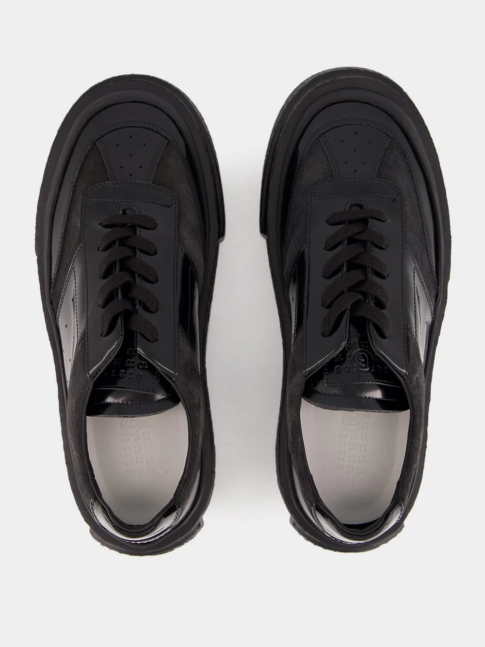 Black Patent Leather Sneakers - Image 4