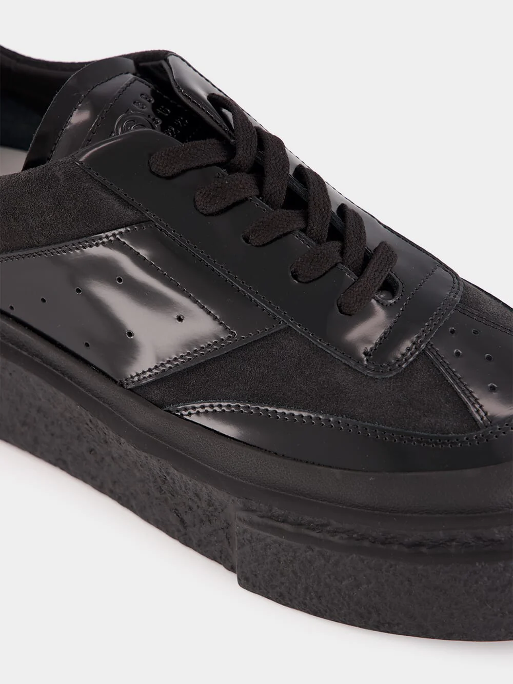 Black Patent Leather Sneakers - Image 6