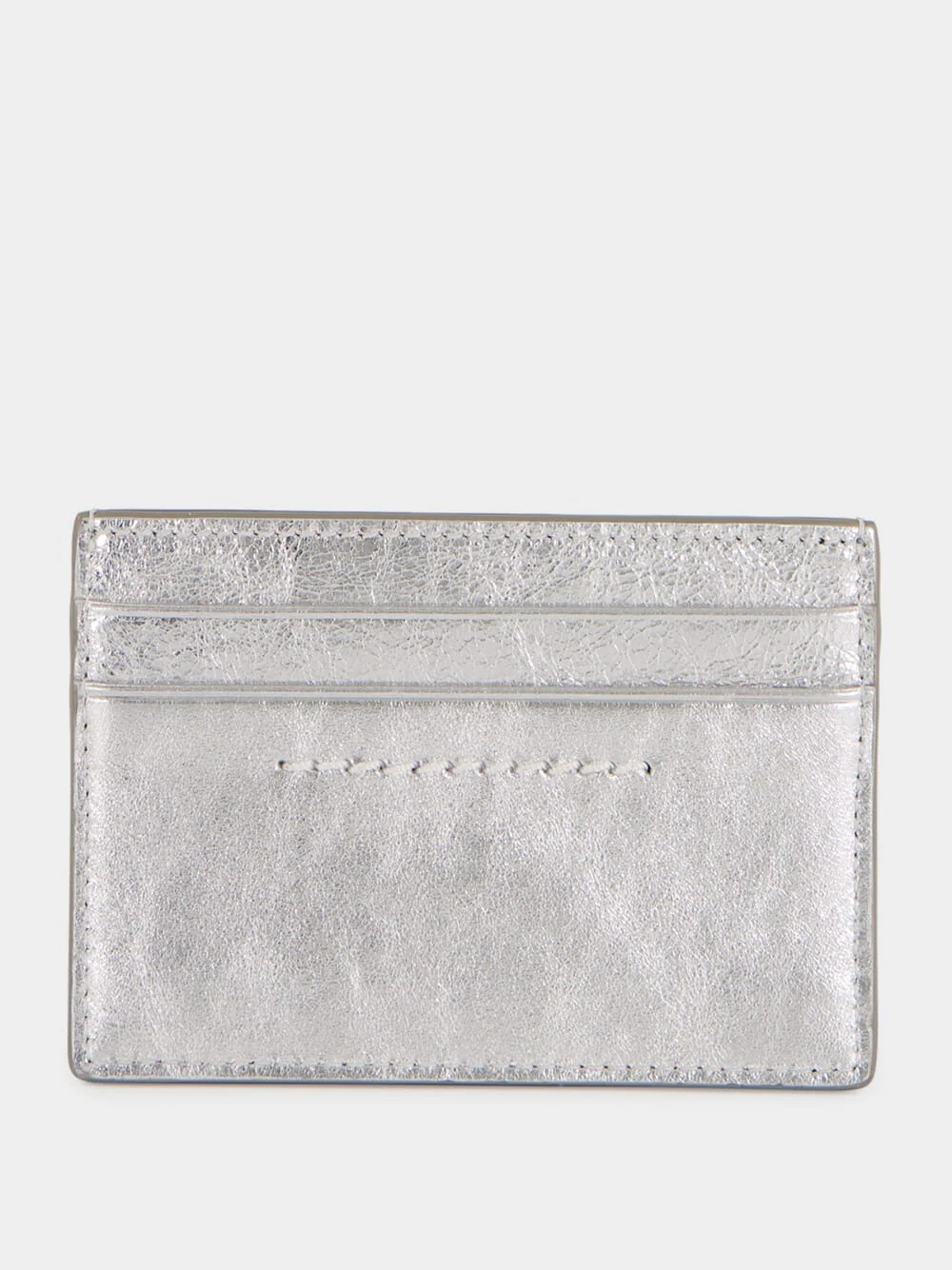 Silver Numeric Leather Card Holder - Image 2