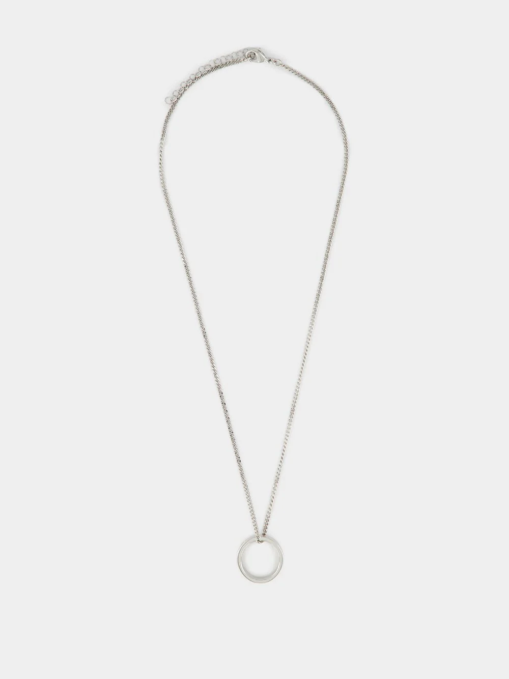 Silver Numeric Minimal Signature Necklace