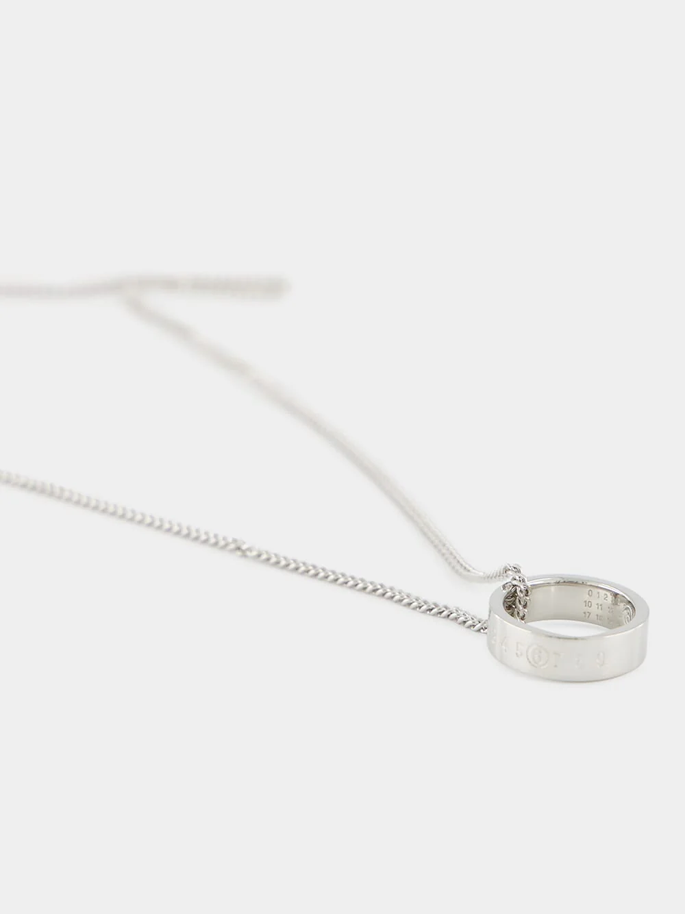 Silver Numeric Minimal Signature Necklace - Image 2