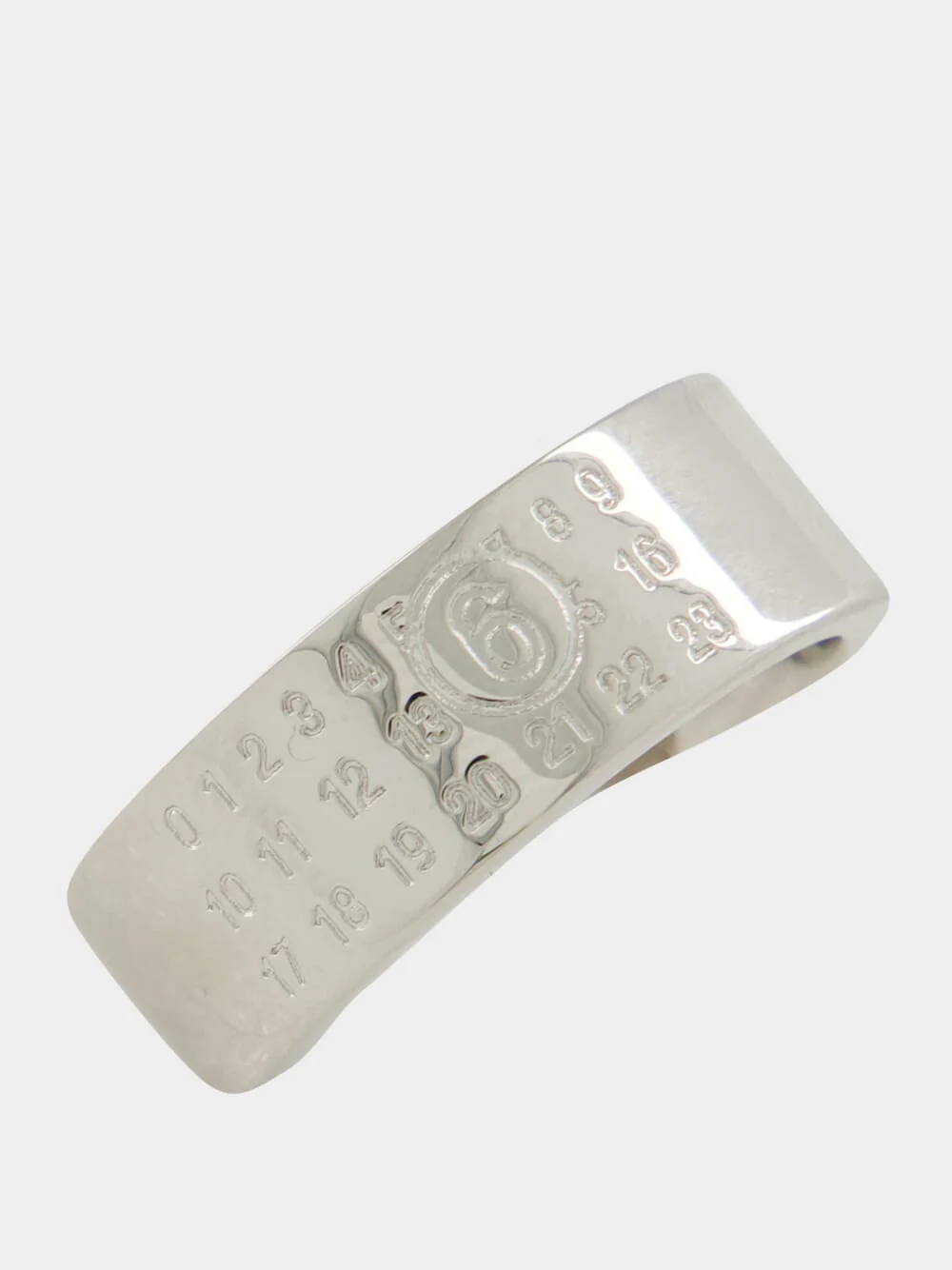 Silver Numeric Minimal Signature Ring - Image 2