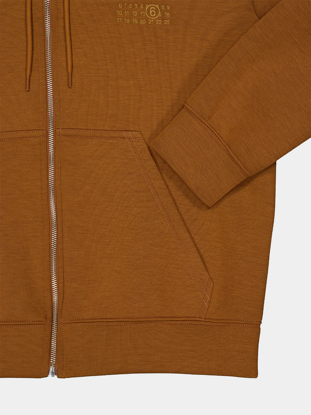 Caramel Regular Fit Zip Hooded Sweatshirt - Image 4