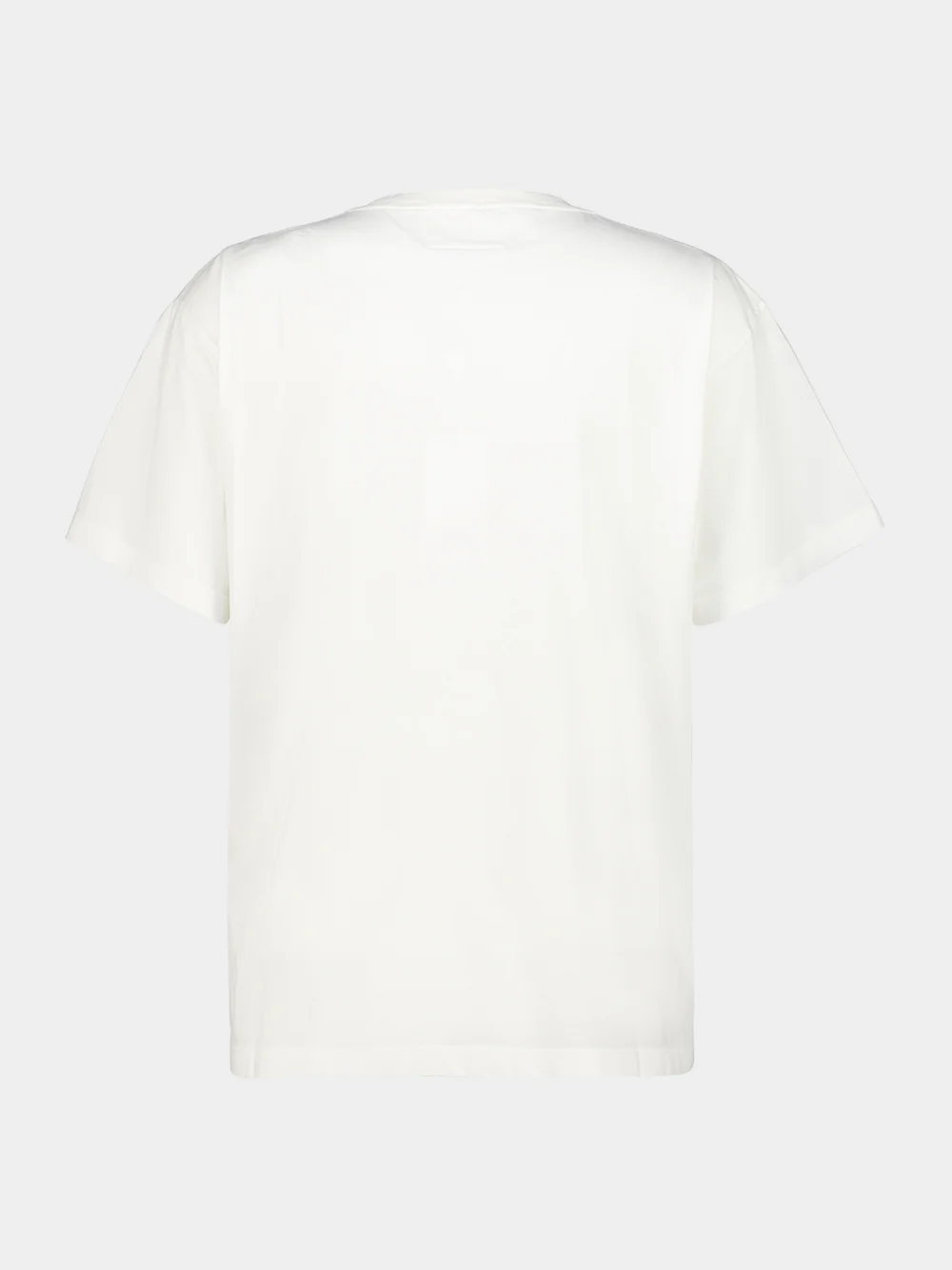 White Overdyed Script Jersey T-Shirt - Image 4