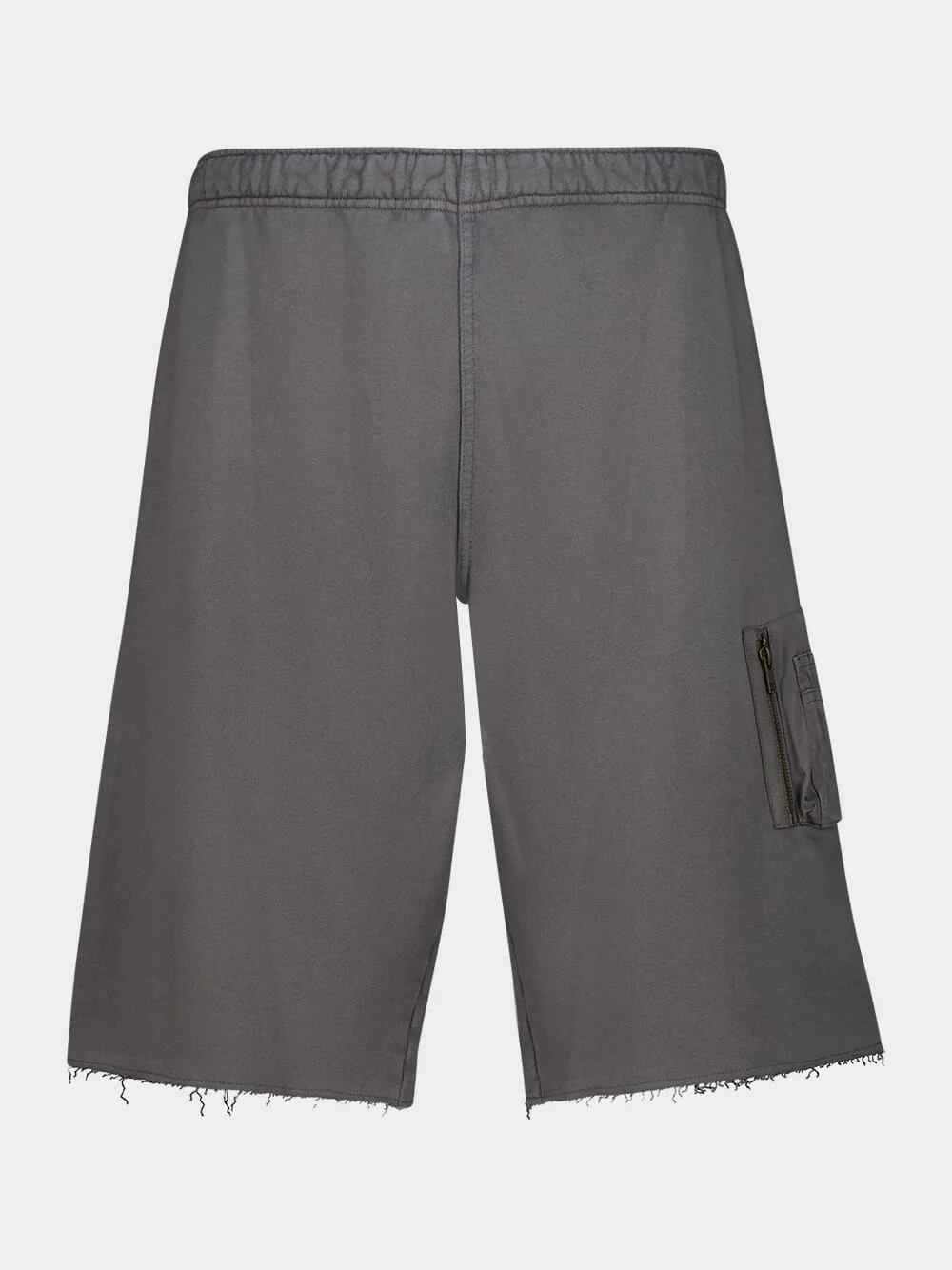 Taupe Cotton Pocket Shorts