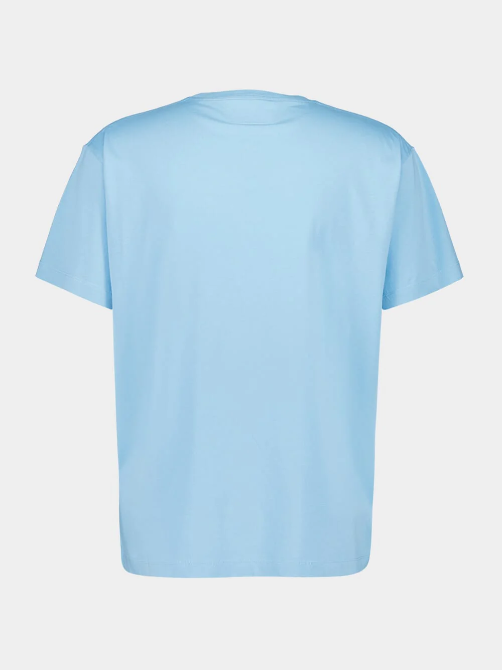 Turquoise Printed Cotton T-Shirt - Image 2