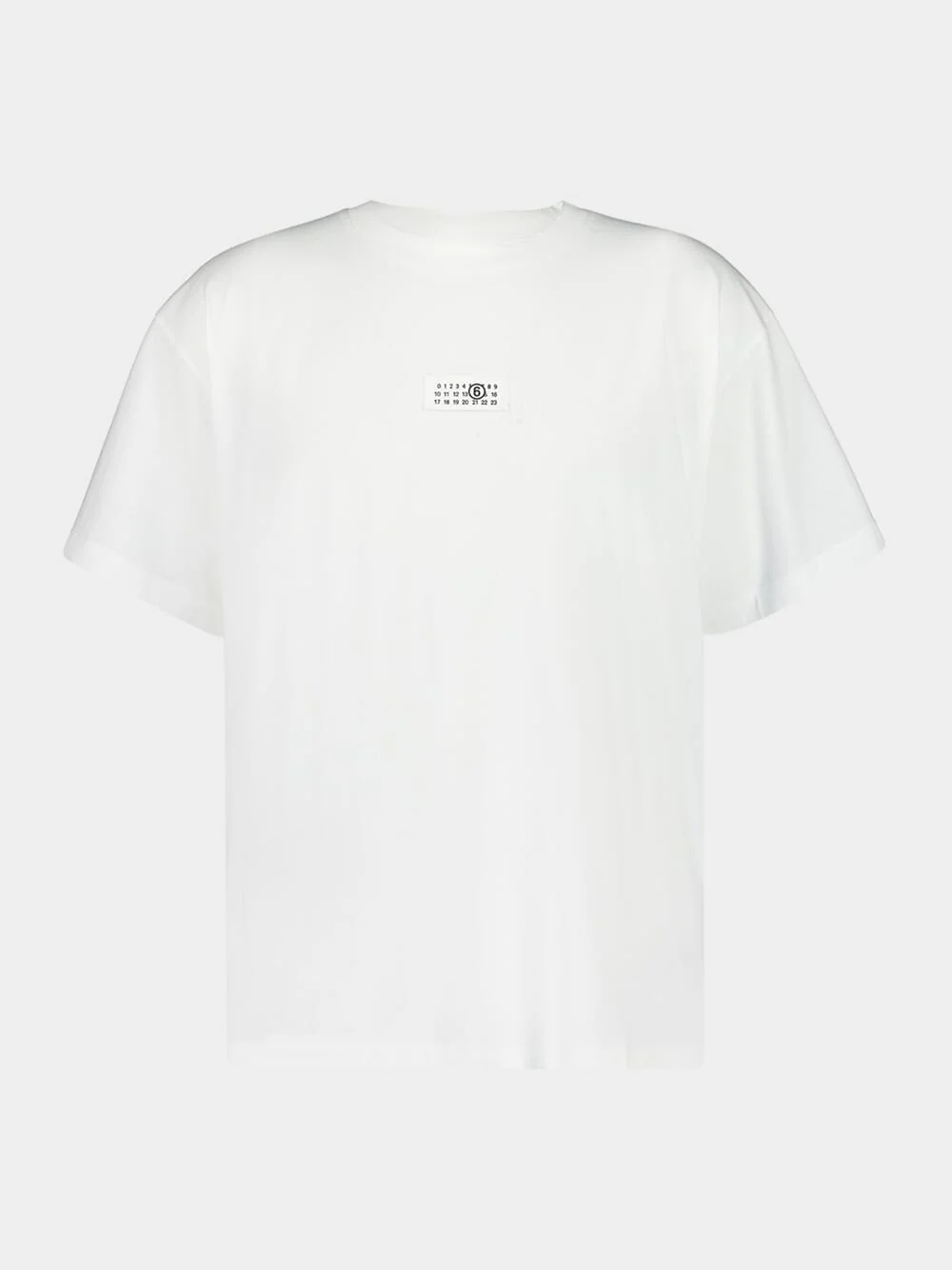 White Cotton T-Shirt with Logo