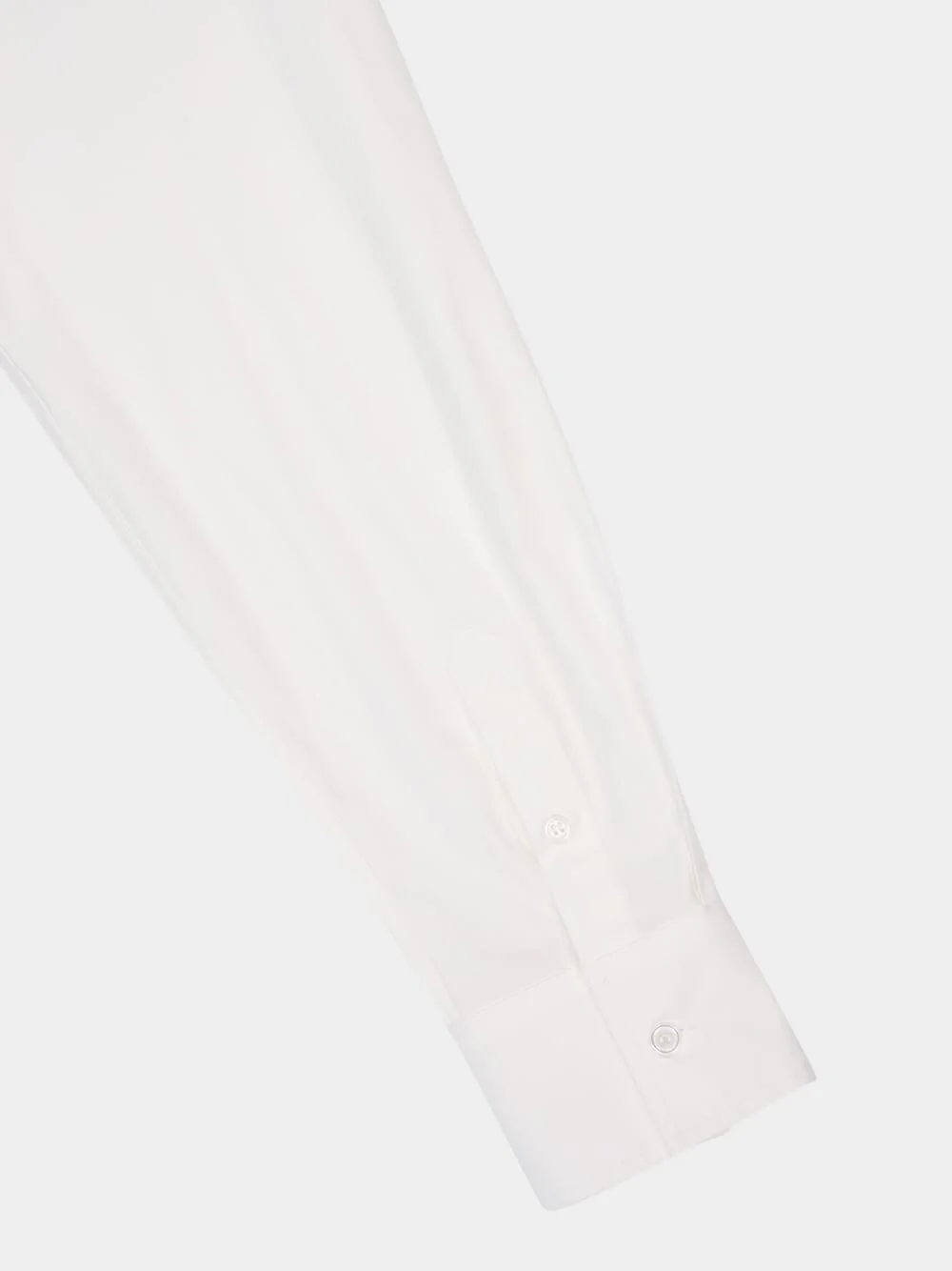 White Detachable-Collar Long Sleeve Shirt - Image 4
