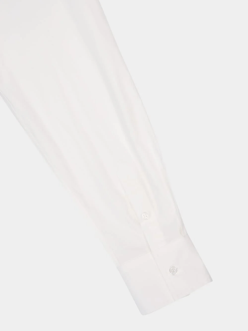 White Detachable-Collar Long Sleeve Shirt - Image 8
