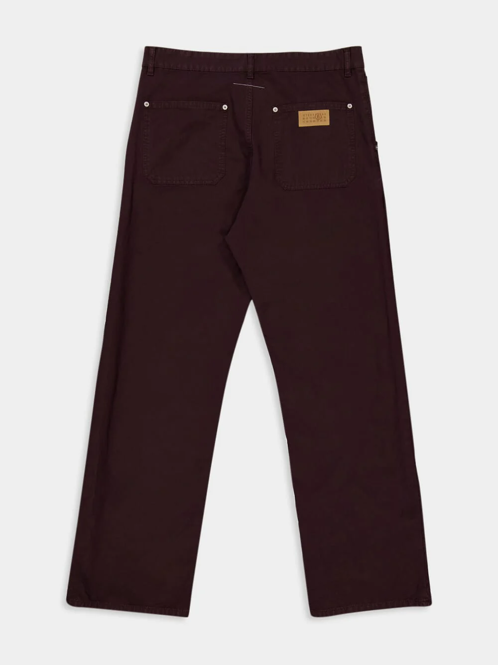 Wine Straight-Leg Utility Jeans - Image 6