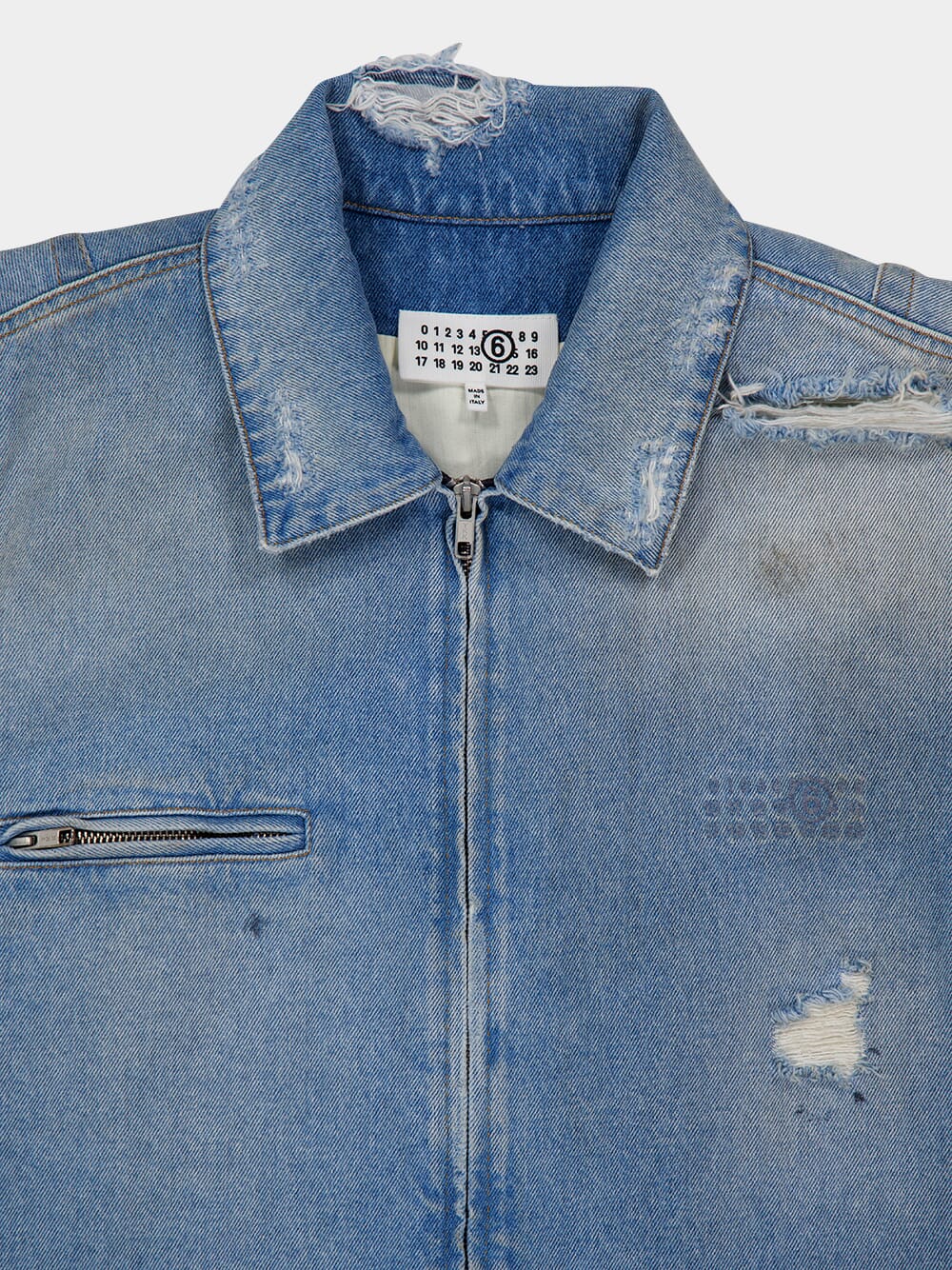 Zip-Up Denim Jacket - Image 3