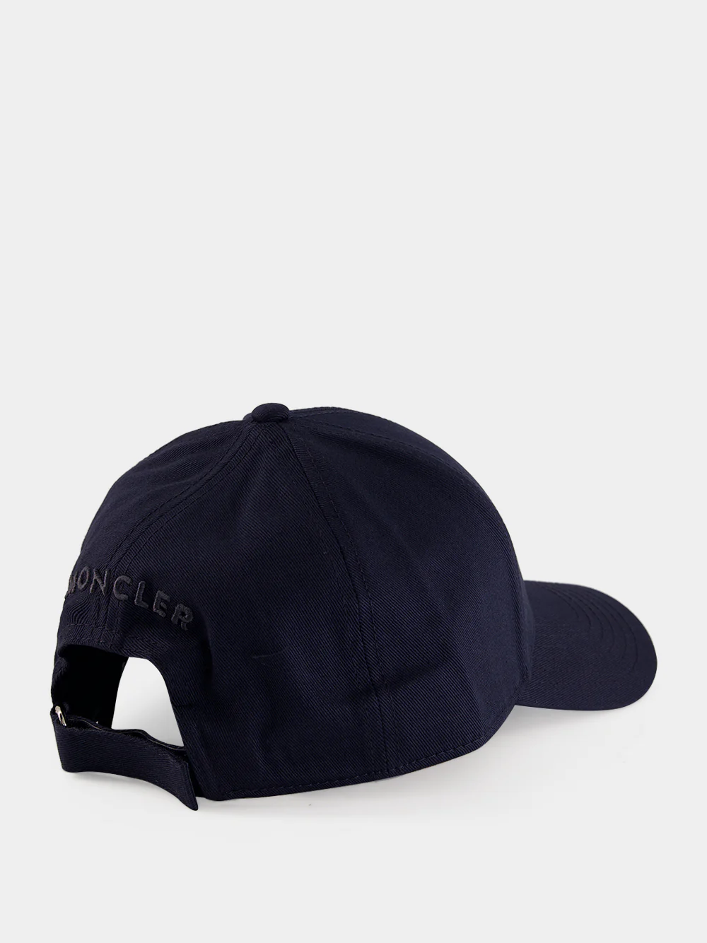 Navy Blue Cotton Gabardine Baseball Cap - Image 3