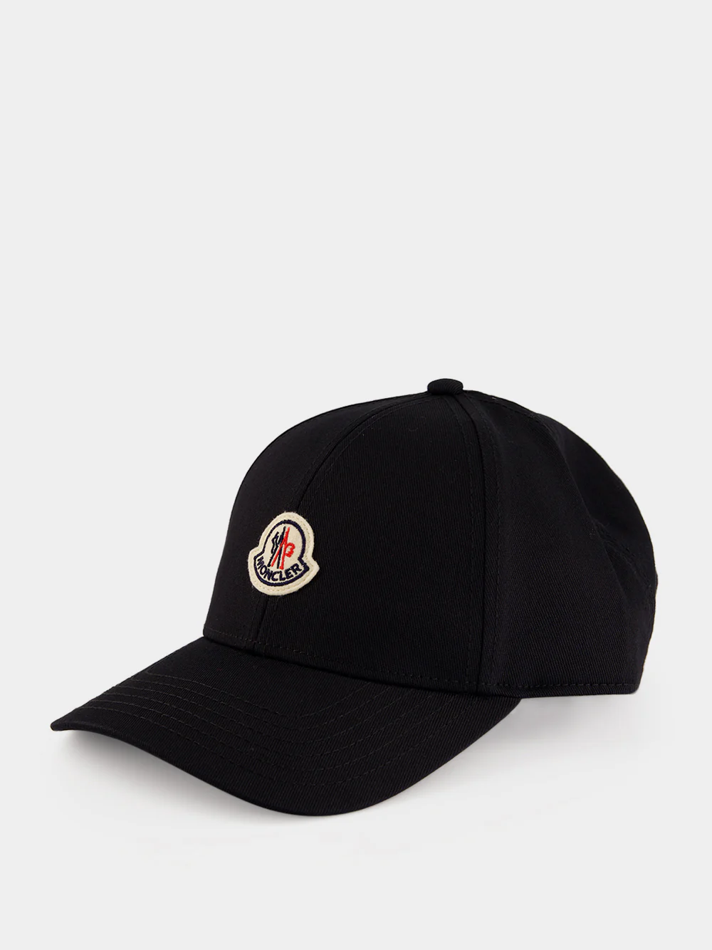 Black Cotton Gabardine Baseball Cap