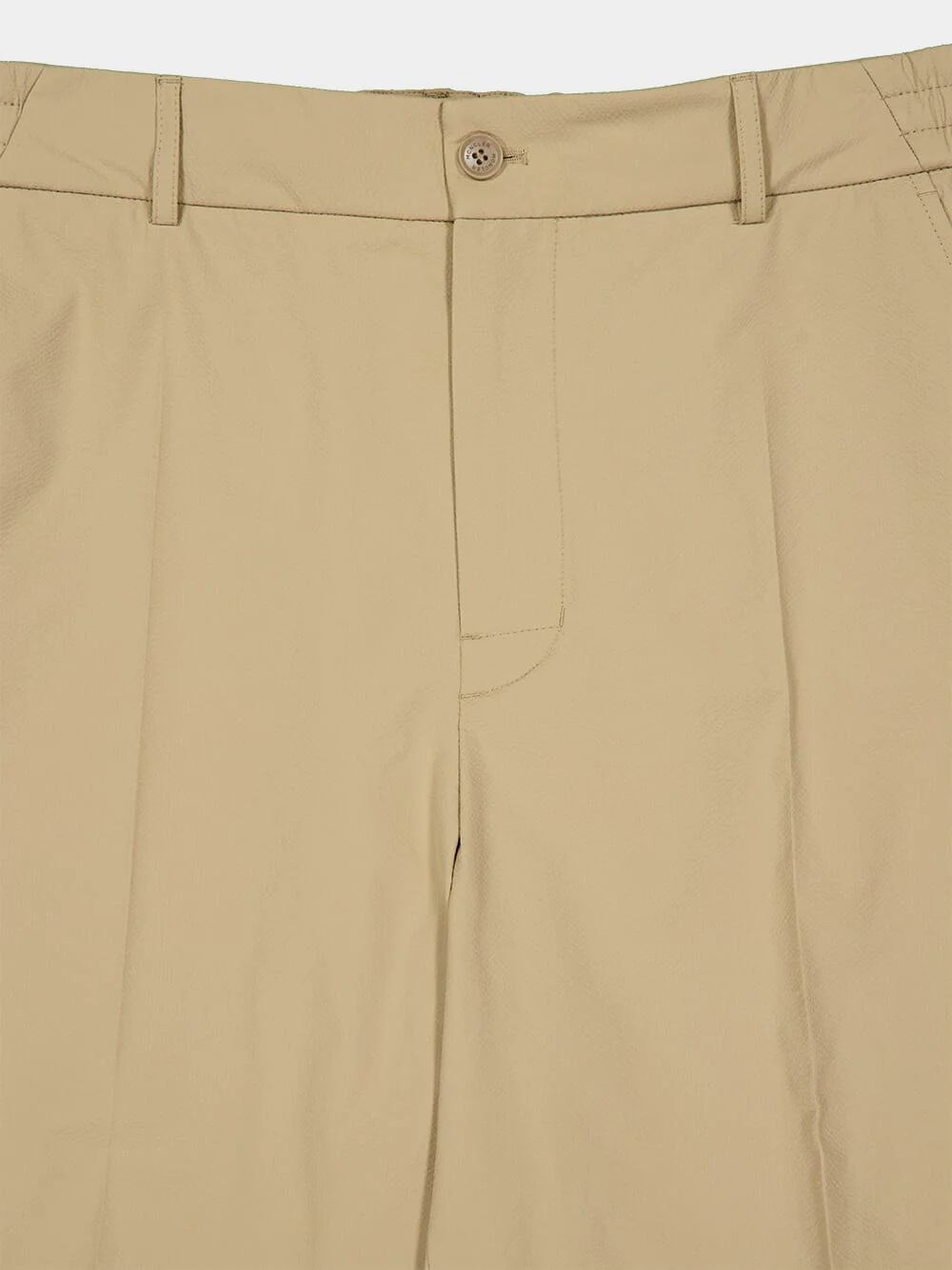 Beige Seersucker Shorts - Image 5