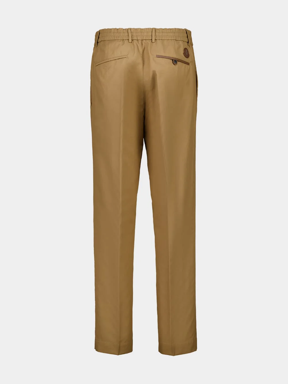 Beige Technical Cotton Blend Trousers - Image 3
