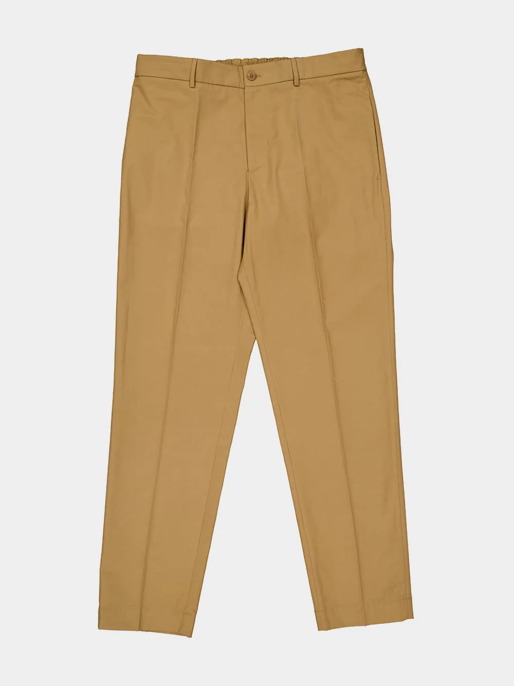 Beige Technical Cotton Blend Trousers - Image 7