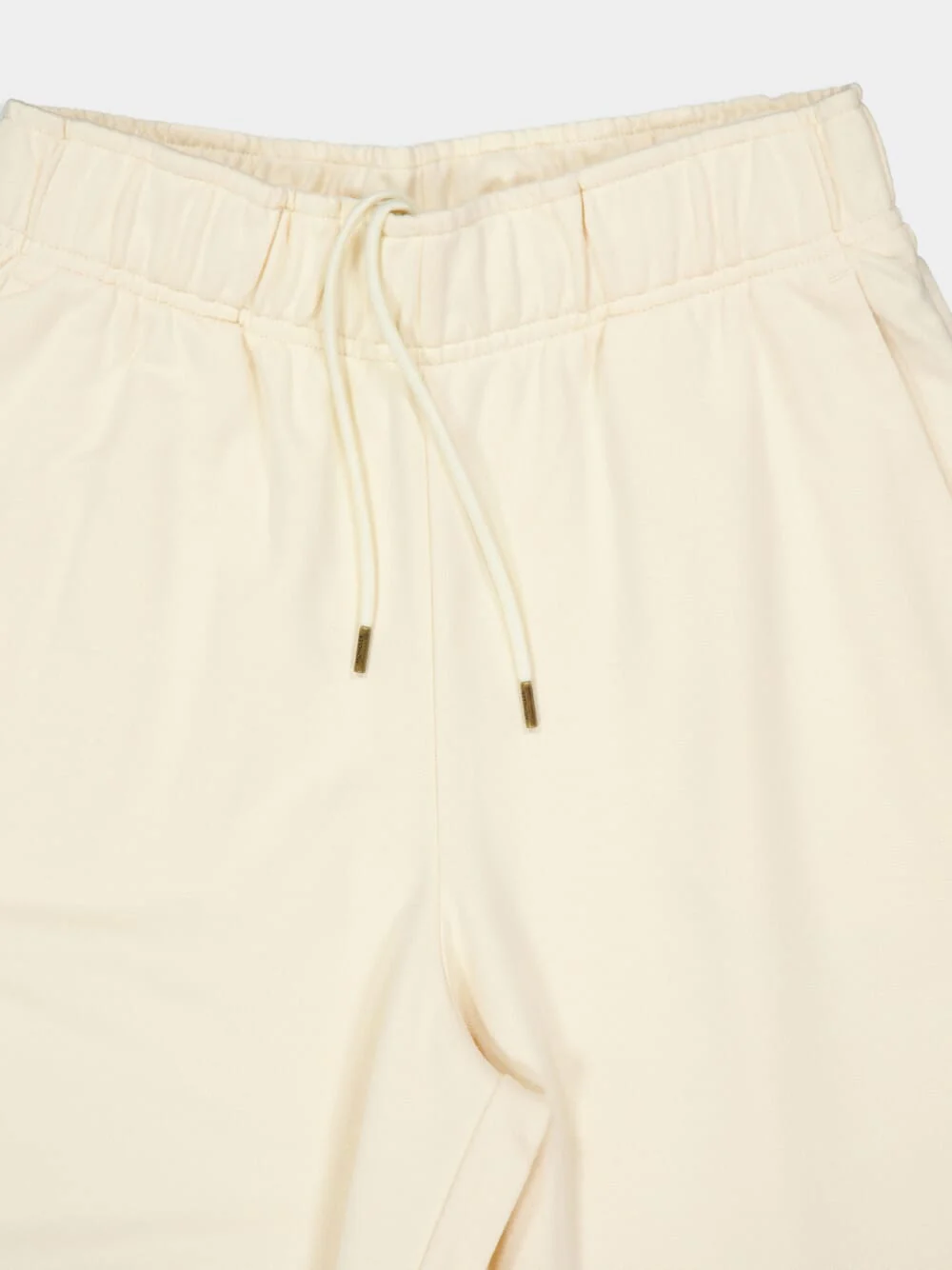 Beige Wide-Leg Cotton Track Pants - Image 5