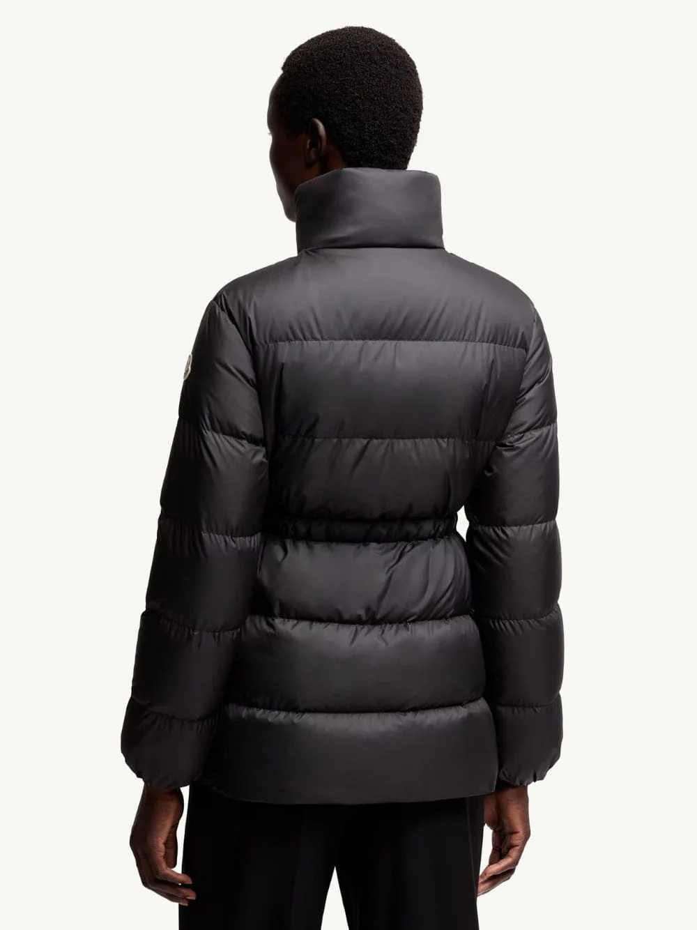 Black Brossette Short Down Jacket - Image 3