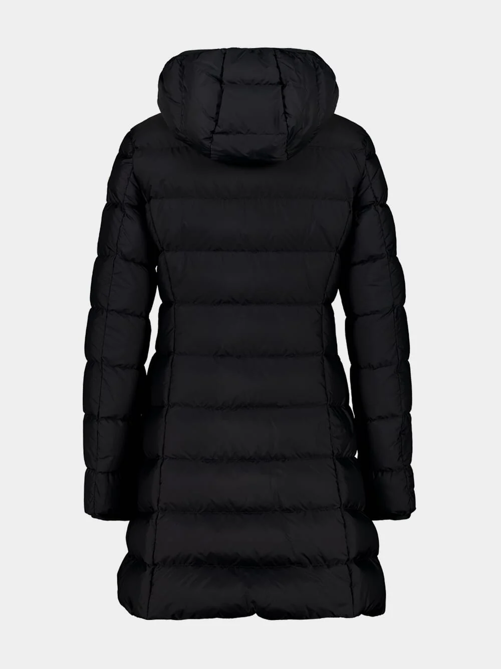 Black Gie Hooded Long Down Jacket - Image 4