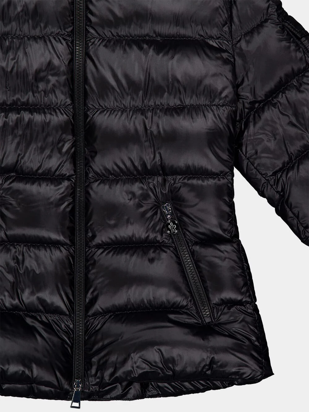 Black Glesse Hooded Short Down Jacket - Image 6