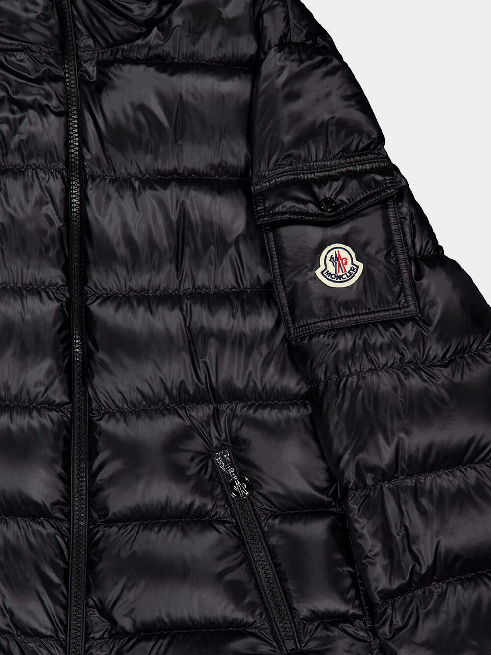 Black Glesse Hooded Short Down Jacket - Image 7