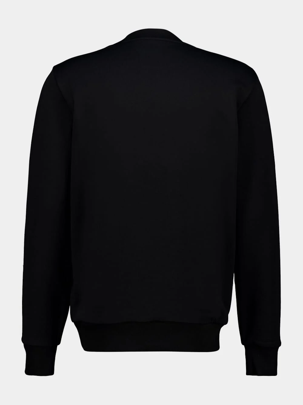 Black Logo Patch Cotton Sweatshirt - Image 3