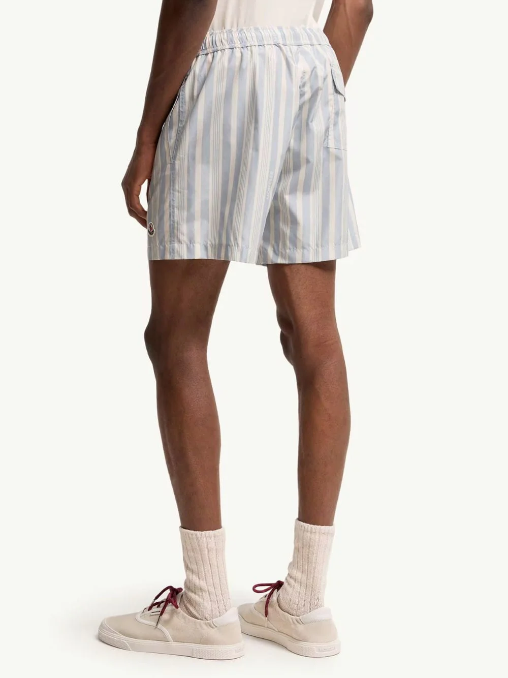 Blue Striped Swim Shorts - Image 4