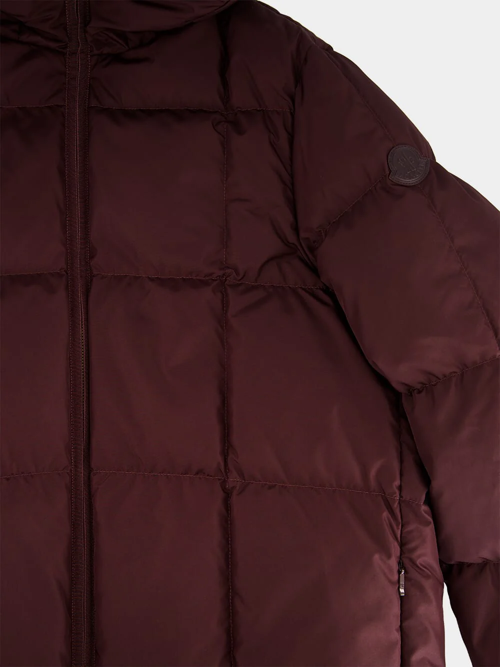 Burgundy Darbon Puffer Jacket - Image 4