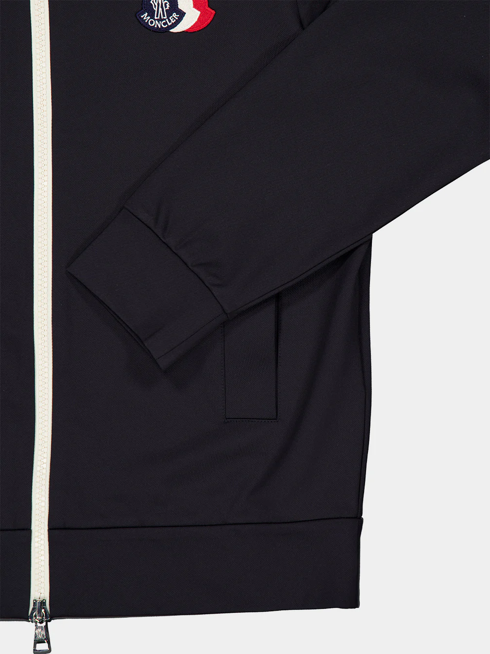 Navy Blue Logo Zip-Up Sweatshirt - Image 6