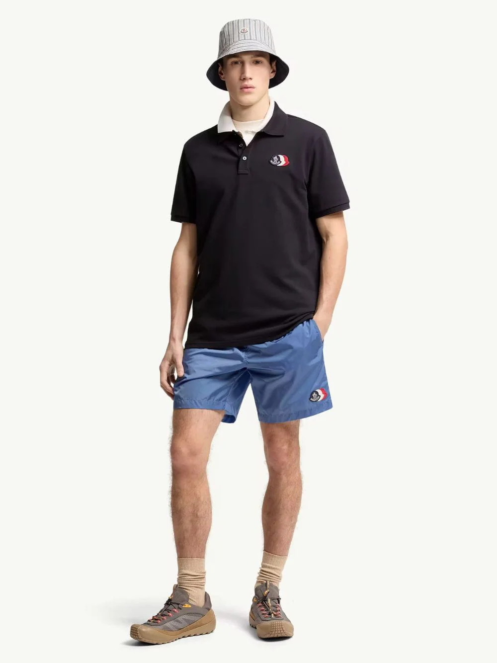 Dark Blue Cotton Piqué Polo Shirt