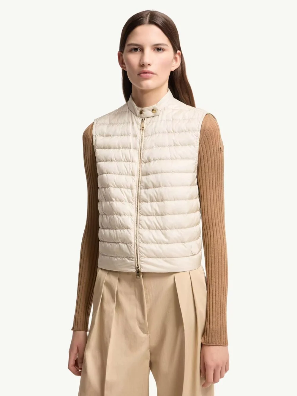 Ivory Haricot 3-in-1 Leather Down Shirt Jacket - Image 5