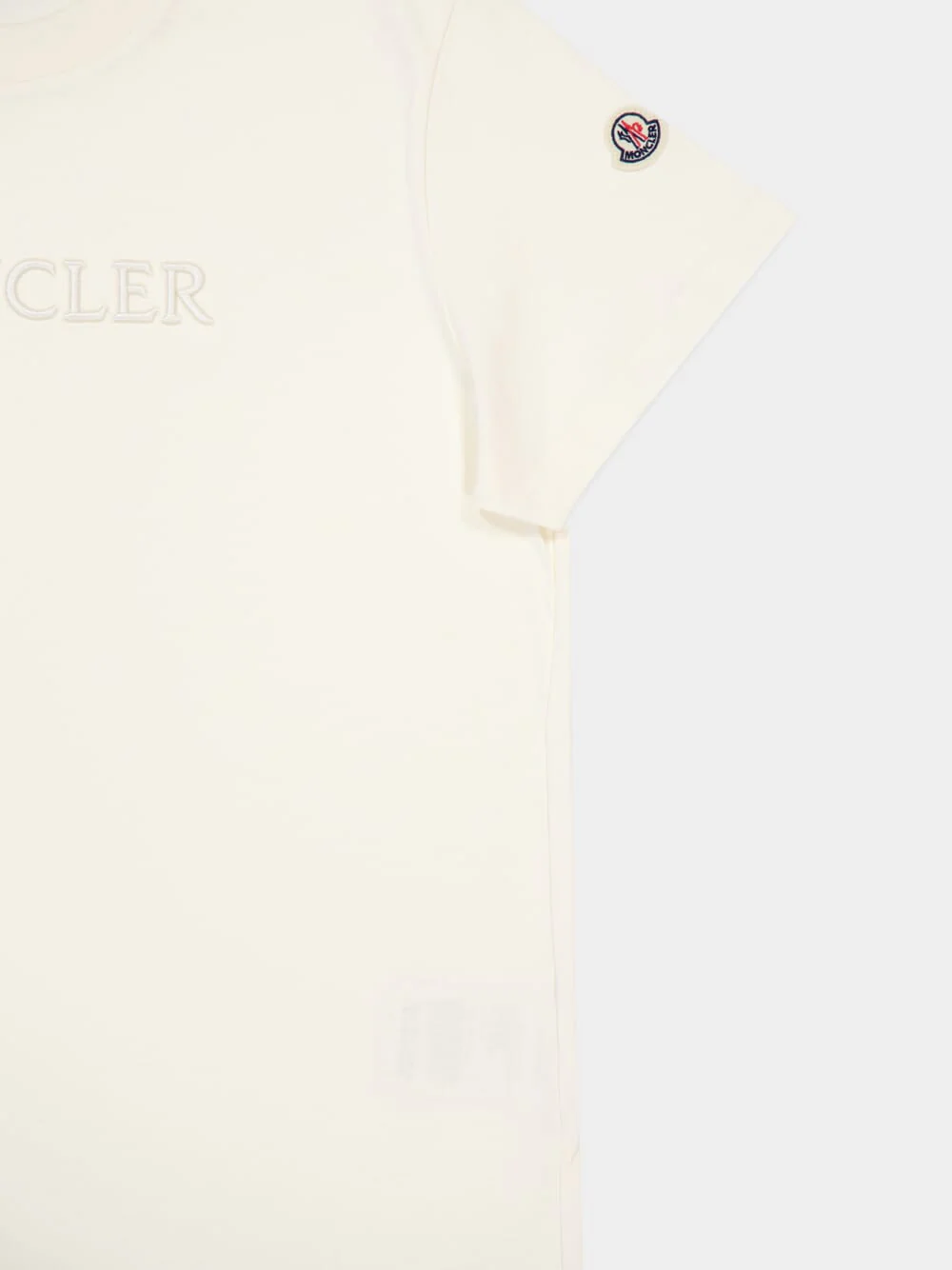 Ivory Tonal Logo T-Shirt - Image 5