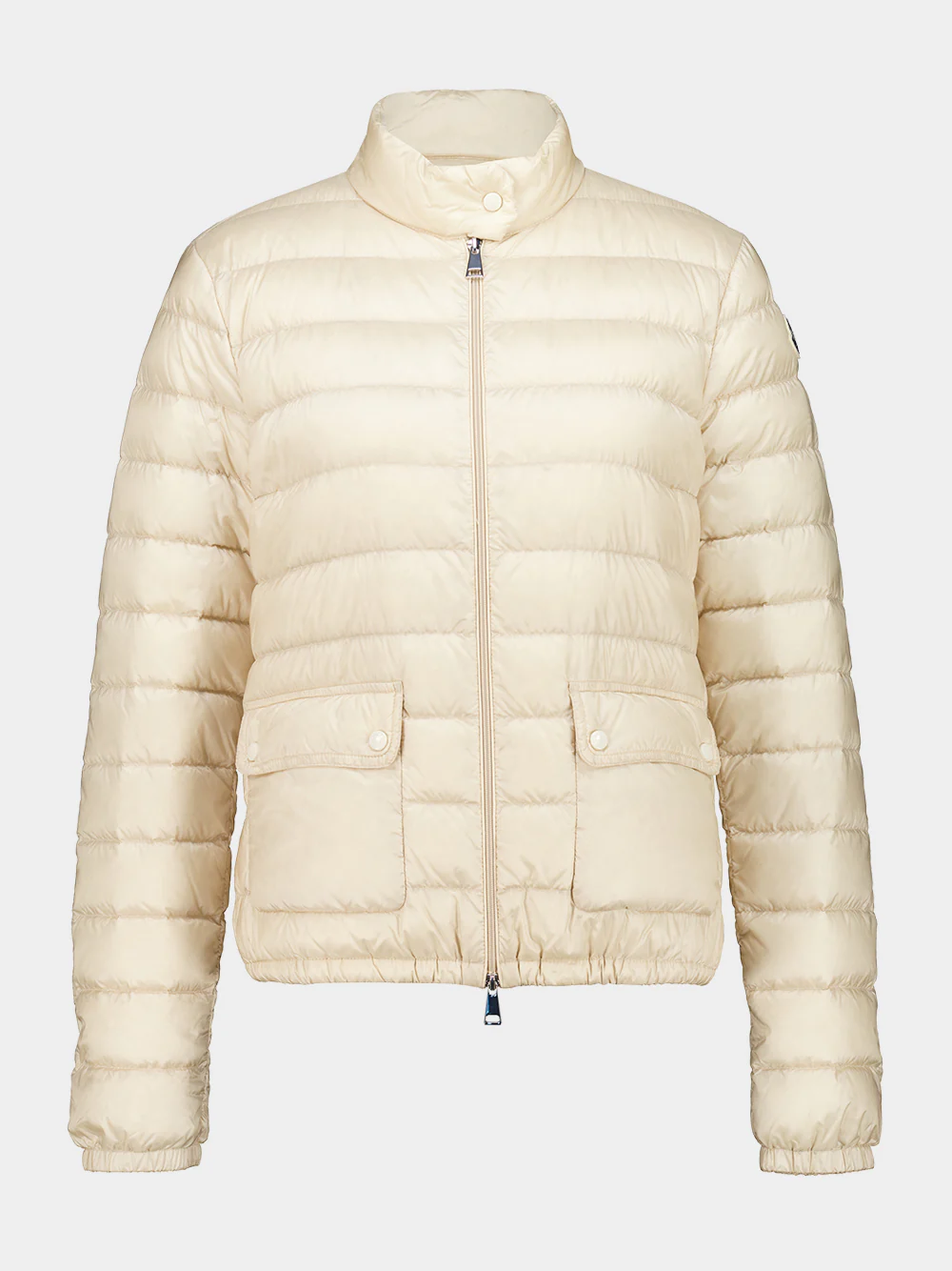 Light Beige Lans Short Down Jacket - Image 2