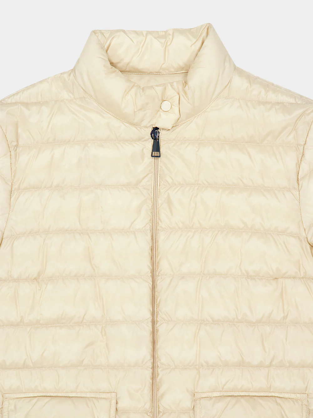 Light Beige Lans Short Down Jacket - Image 5