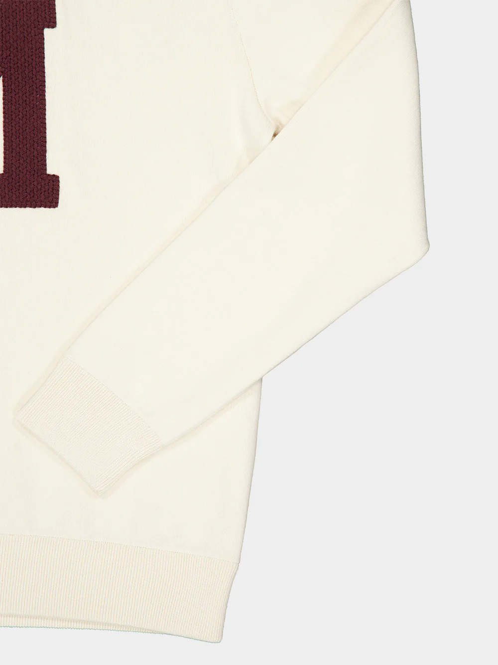 White Ivory Monogram Cotton Blend Jumper - Image 4