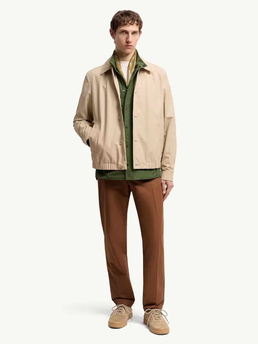 Light Beige Gilben Shirt Jacket