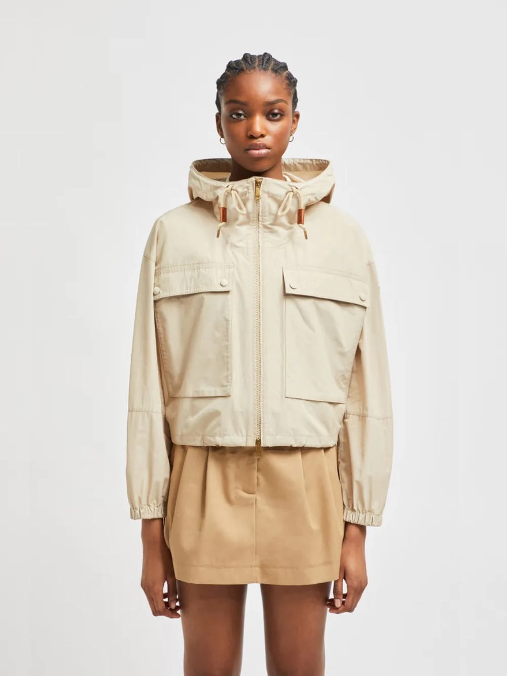 Light Beige Sauvan Hooded Parka - Image 8